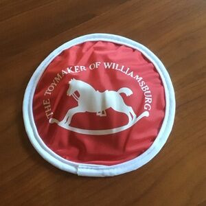 Toymaker of Williamsburg fabric frisbee - NEW vintage